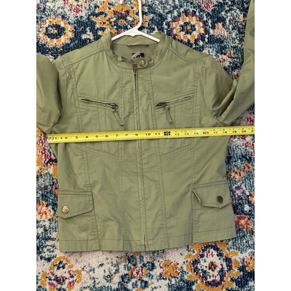 Vintage Gap Women’s Army Green Utility Military Jacket Size Medium Y2K Outdoors - Picture 7 of 9